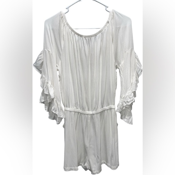 Democracy White Angel Wing Arm Romper Size Medium - Picture 3 of 3